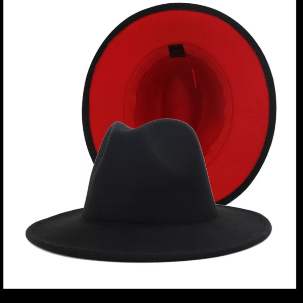 Black Fedora Unisex Hat BRAND NEW!! 7 -7 1/4 (56cm-58cm)